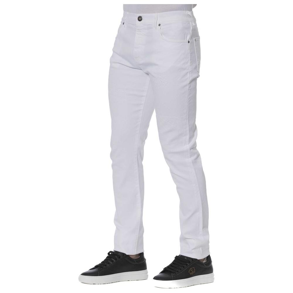 Trussardi Jeans White Cotton Men's Jeans Trussardi Jeans