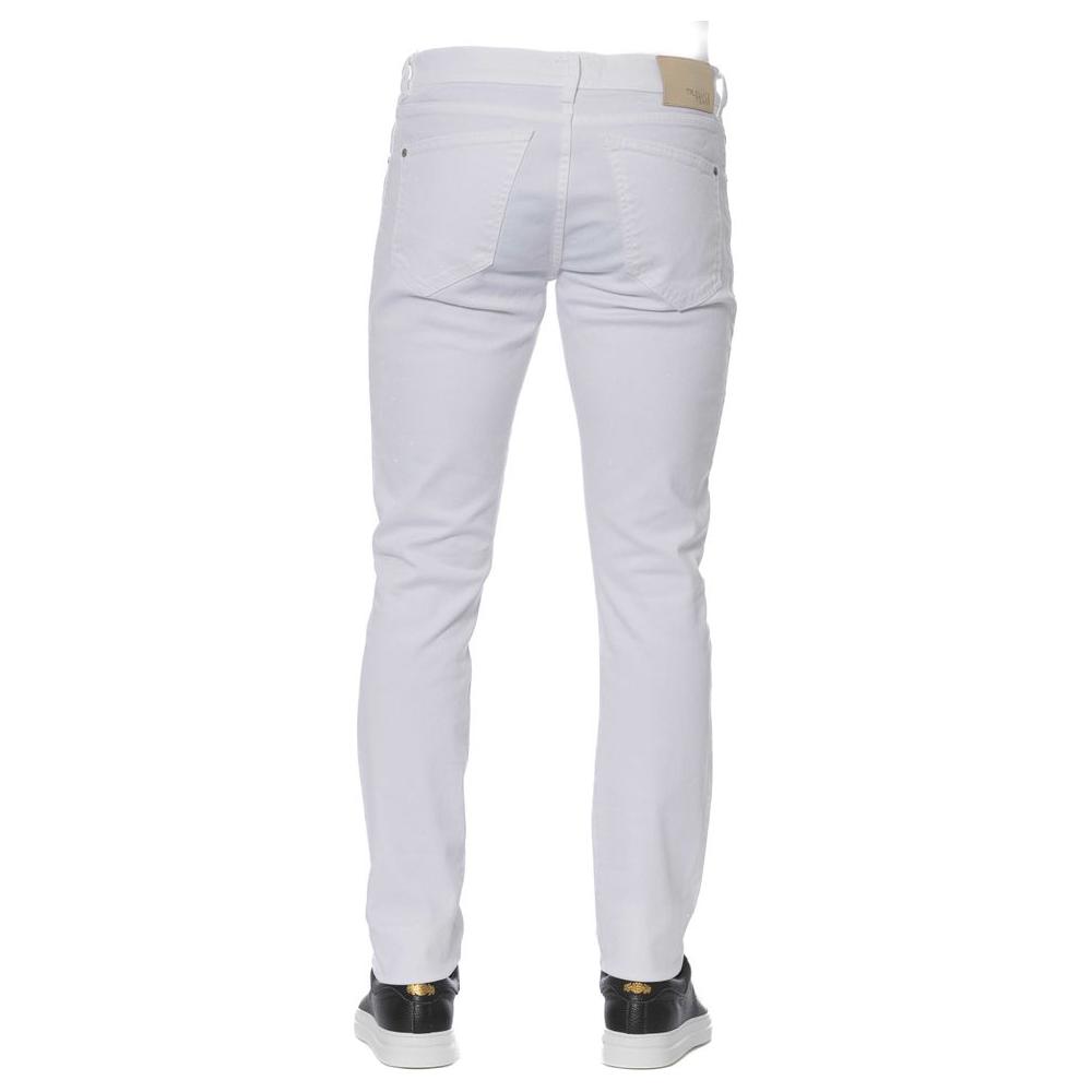 Trussardi Jeans White Cotton Men's Jeans Trussardi Jeans