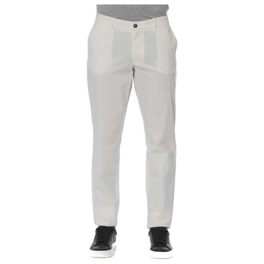 Trussardi Jeans White Cotton Men Jeans Trussardi Jeans