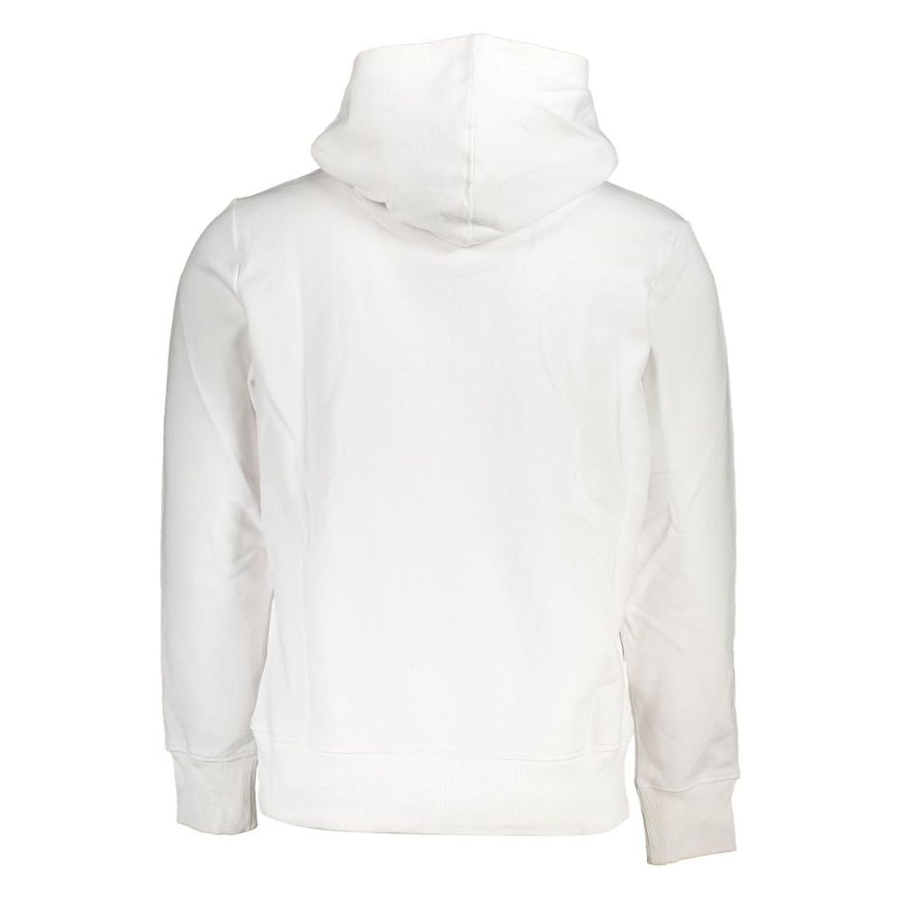 Calvin Klein Elevated Fleece Hooded Sweatshirt in White Calvin Klein