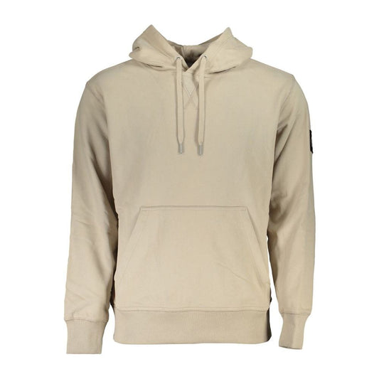 Calvin Klein Beige Cotton Hooded Sweatshirt Calvin Klein