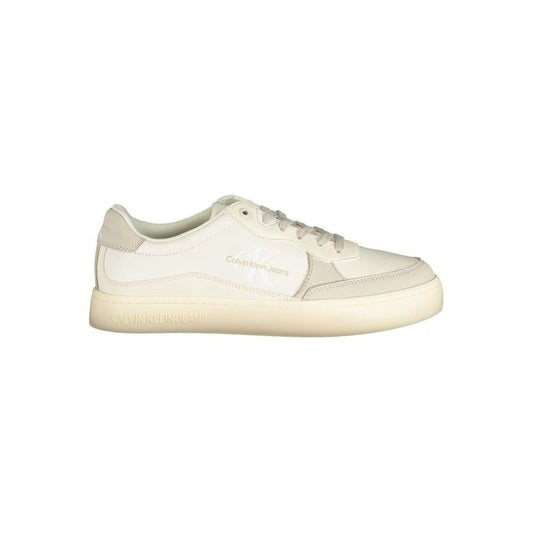 Calvin Klein Elegant White Sneakers with Contrast Accents Calvin Klein