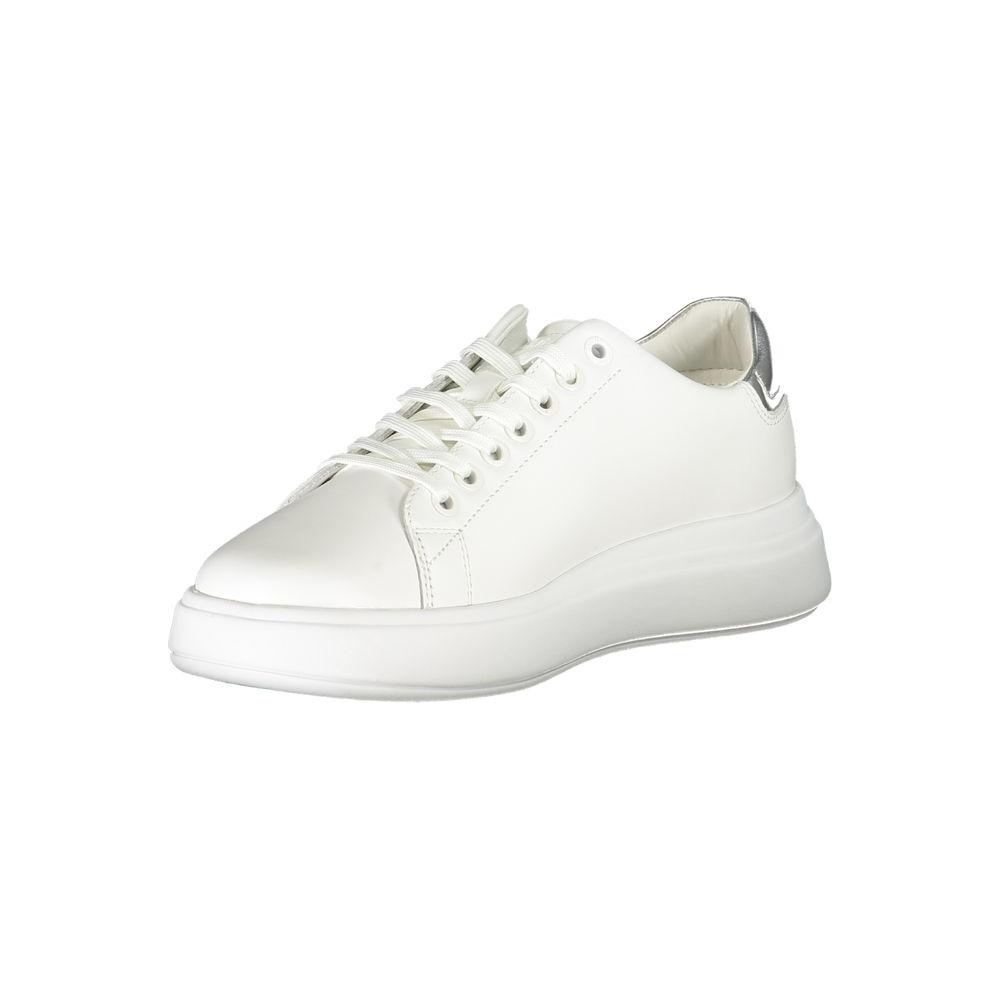 Calvin Klein Chic White Sneakers with Contrast Details