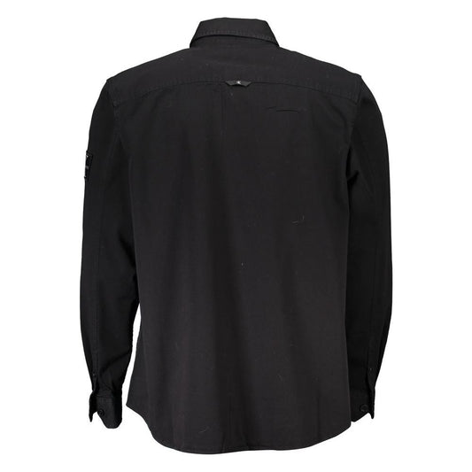 Calvin Klein Sleek Black Long Sleeved Designer Shirt Calvin Klein