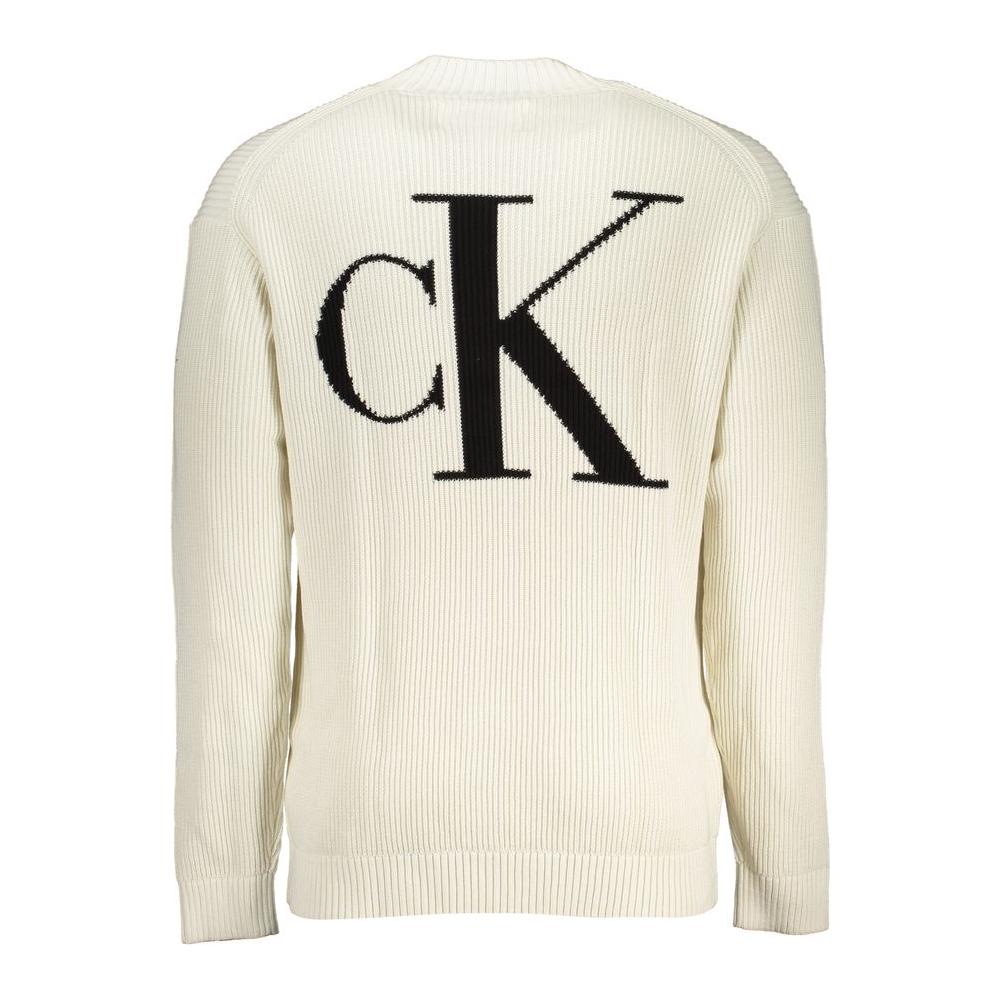 Calvin Klein Elegant High Neck Organic Cotton Sweater Calvin Klein