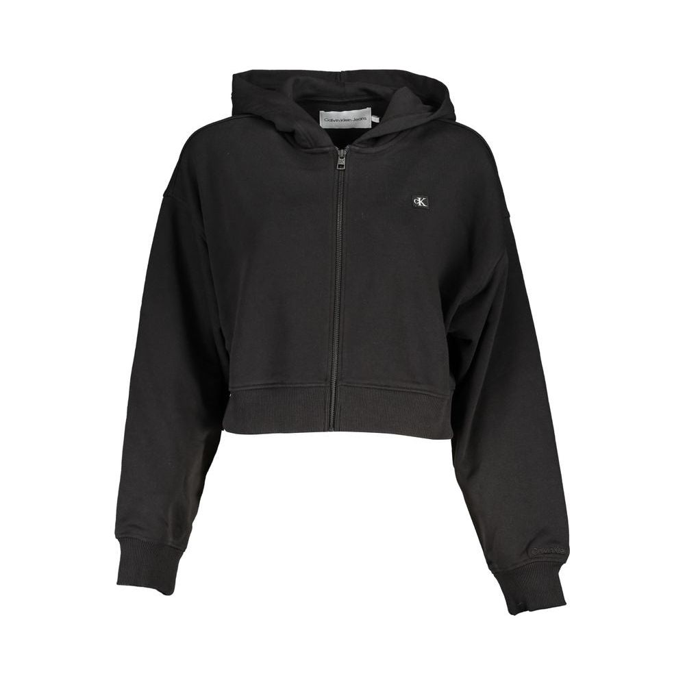 Calvin Klein Chic Hooded Sweatshirt in Timeless Black Calvin Klein