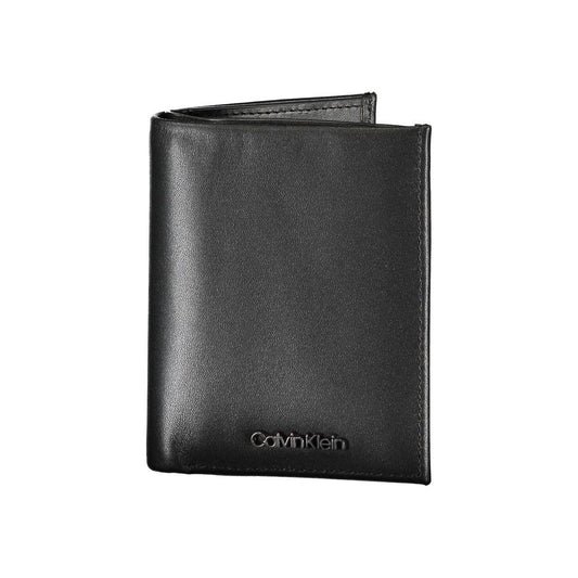 Calvin Klein Sleek Black Leather RFID Wallet Calvin Klein