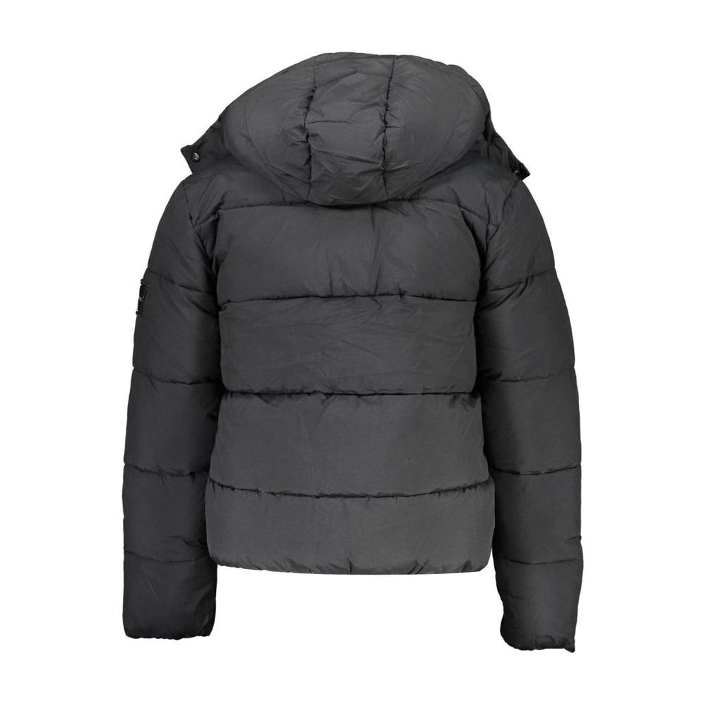 Calvin Klein Sleek Recycled Nylon Jacket with Detachable Hood Calvin Klein