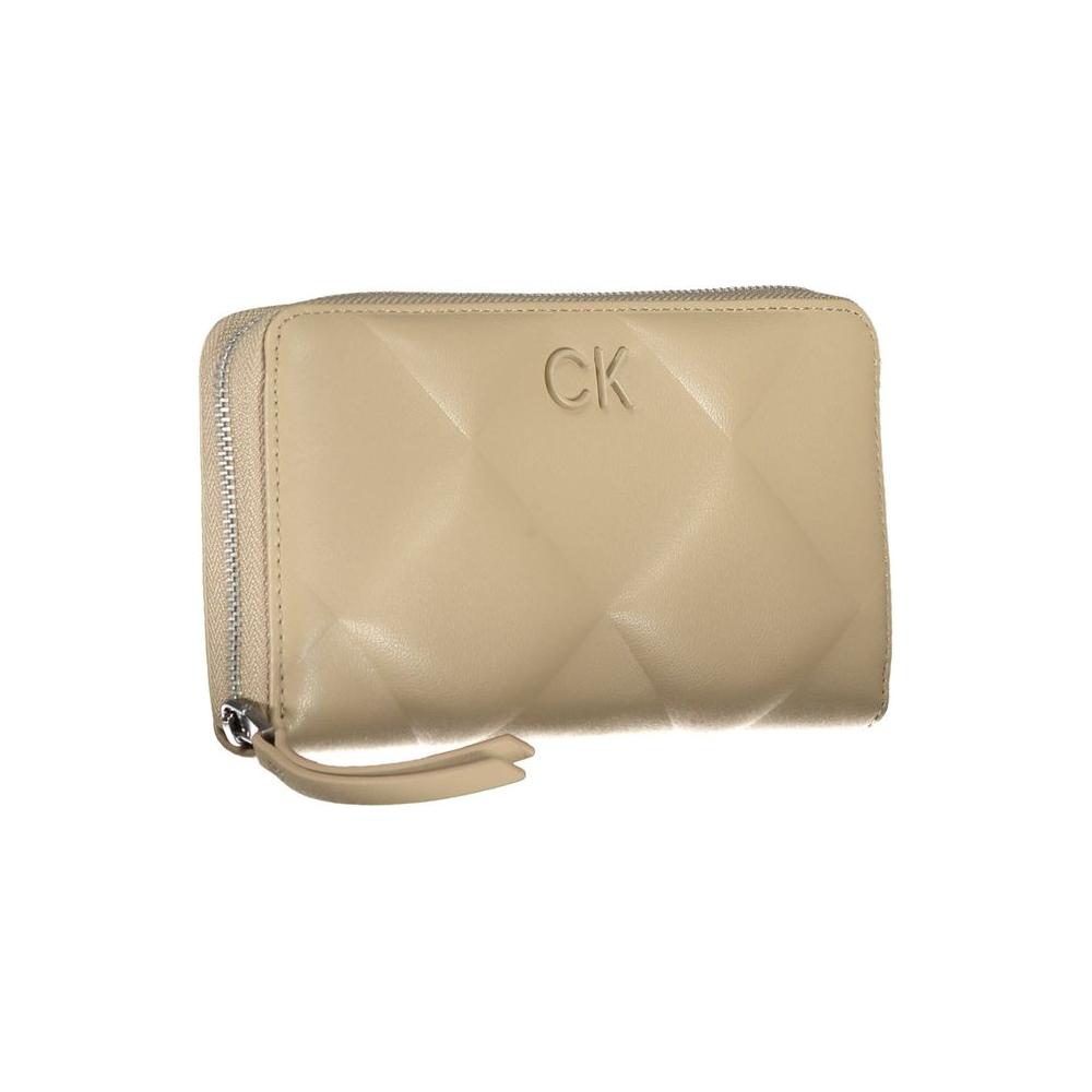 Calvin Klein Elegant Beige Multi-Compartment RFID Wallet Calvin Klein