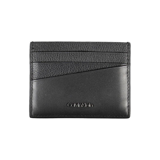 Calvin Klein Elegant Leather Card Holder in Timeless Black Calvin Klein