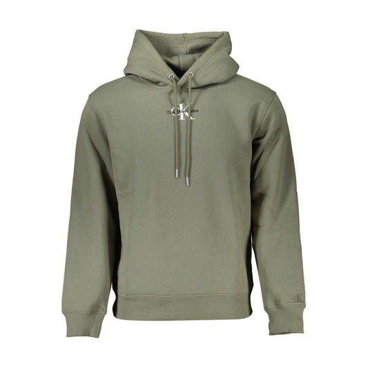 Calvin Klein Chic Green Fleece Hooded Sweatshirt Calvin Klein