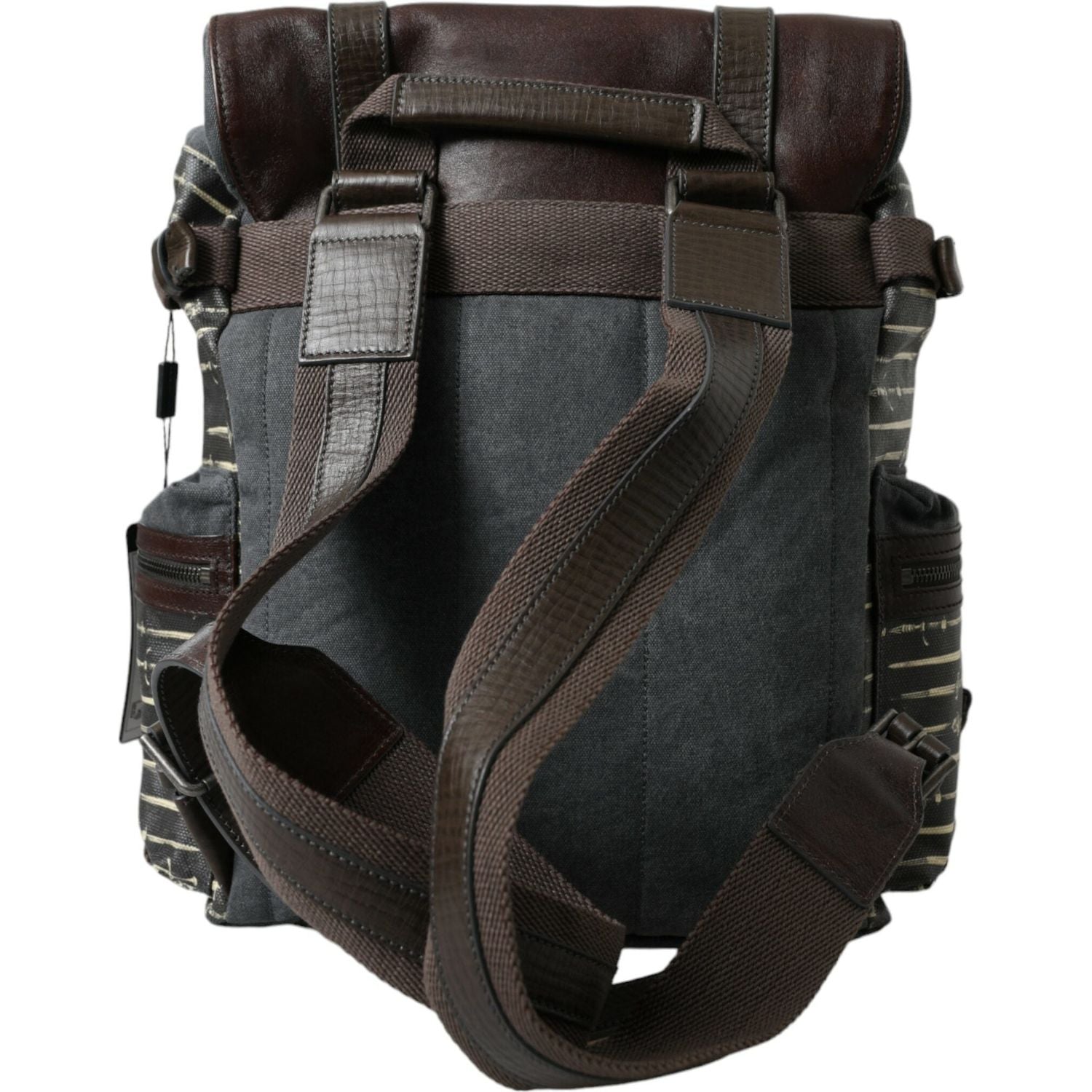 Front view with bag zipped and handles upright.