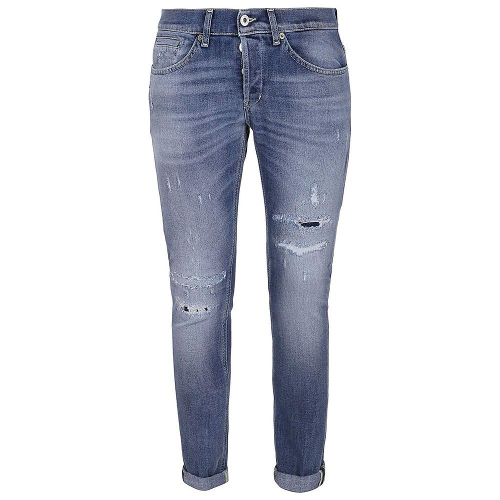 Dondup Chic Distressed Blue Stretch Jeans Dondup