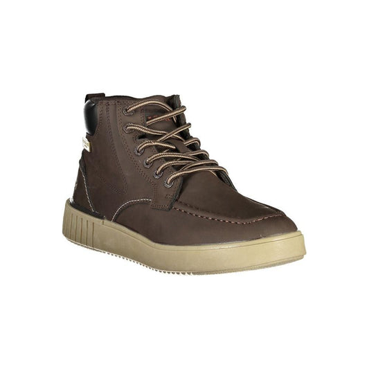 U.S. POLO ASSN. Equestrian Chic Brown Lace-Up Boots U.S. POLO ASSN.