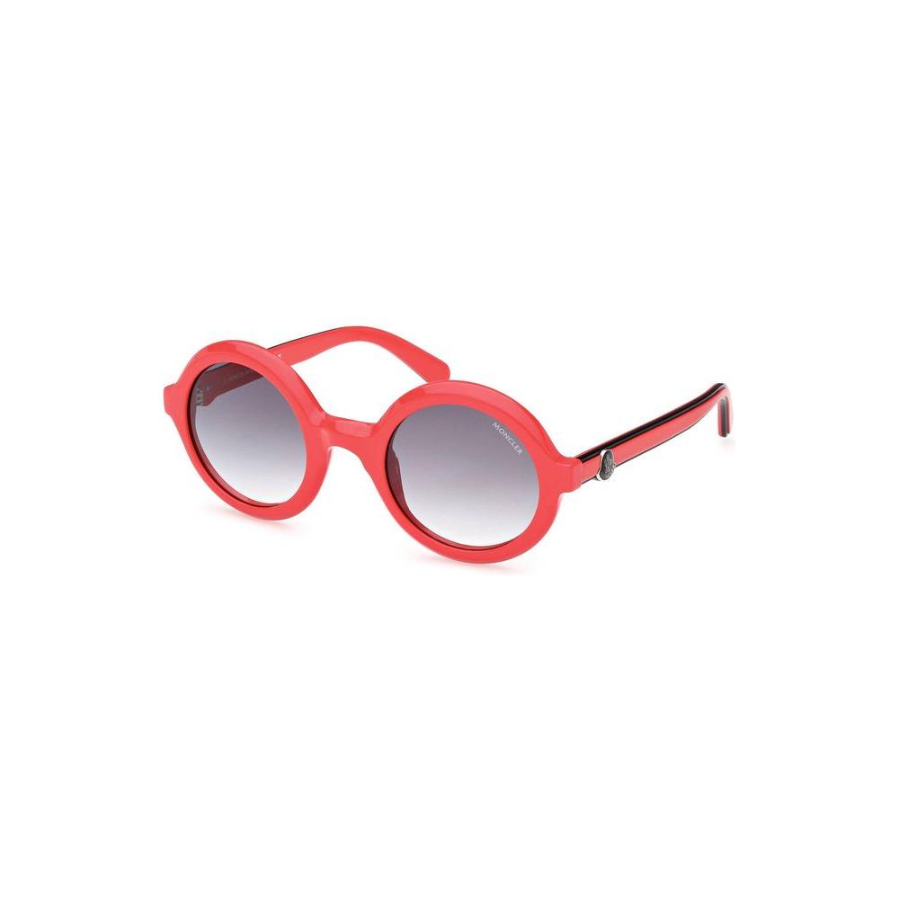 Moncler Chic Round Lens Contrast Detail Sunglasses Moncler