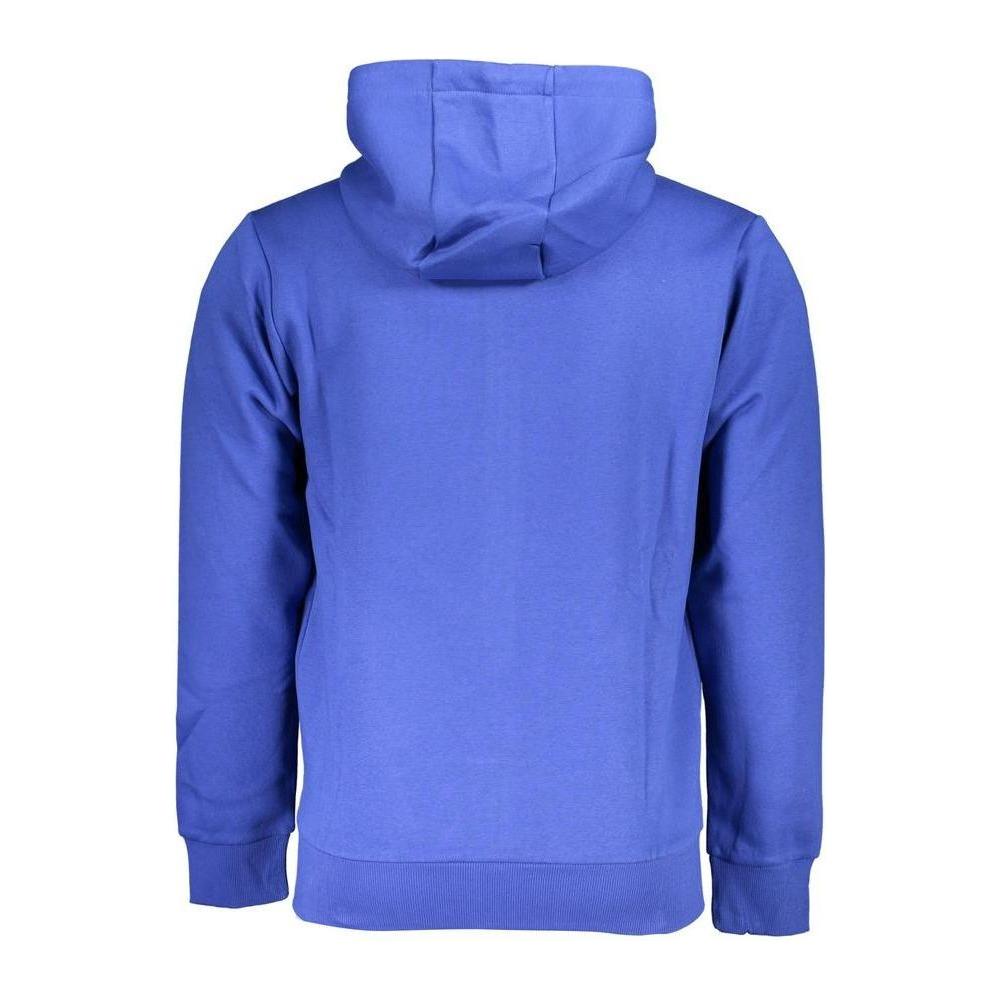 U.S. Grand Polo Elegant Hooded Zip Sweatshirt in Blue