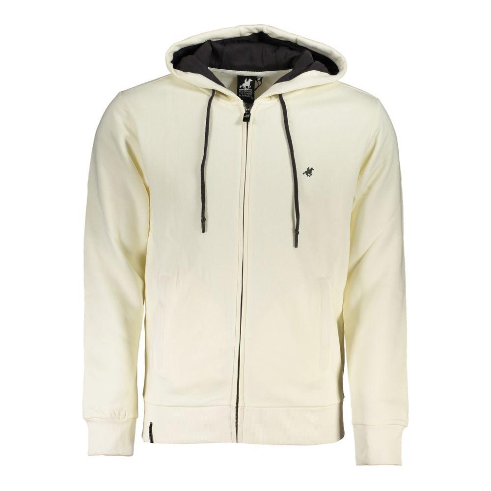 U.S. Grand Polo Elite White Hooded Sweatshirt U.S. Grand Polo