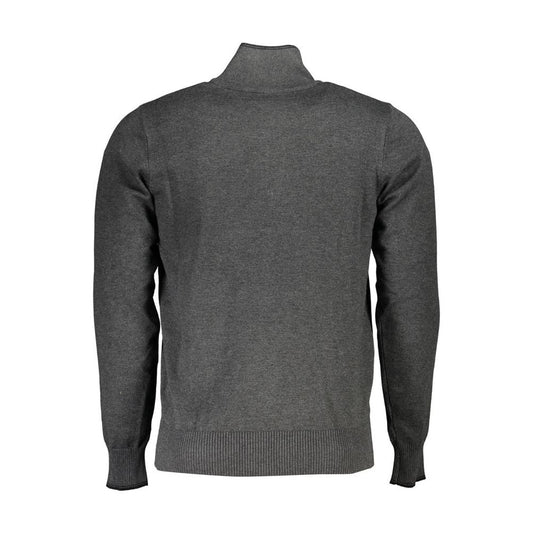 U.S. Grand Polo Elegant Half-Zip Sweater with Contrast Detailing U.S. Grand Polo