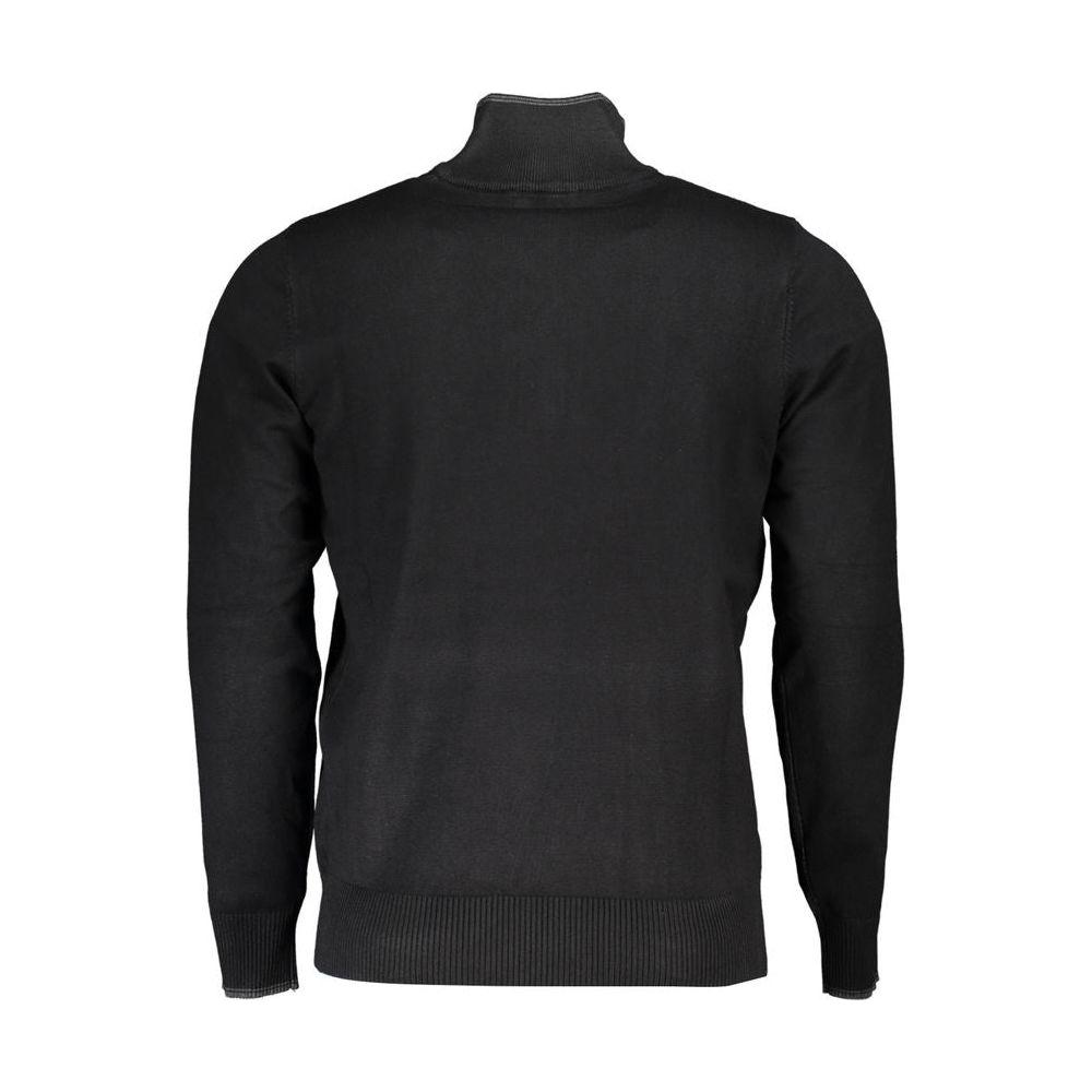 U.S. Grand Polo Elegant Half Zip Sweater with Contrast Details