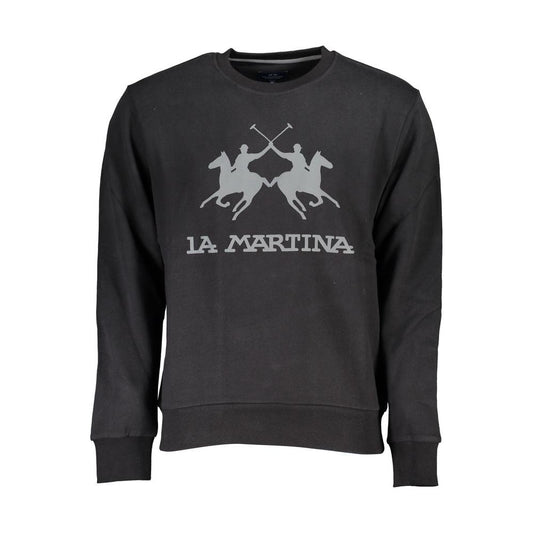 La Martina Sophisticated Crew Neck Cotton Sweatshirt La Martina