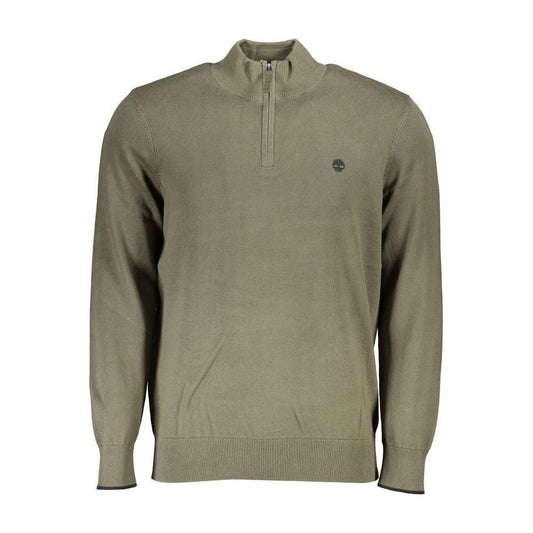 Timberland Organic Cotton Half Zip Sweater - Lush Green Timberland