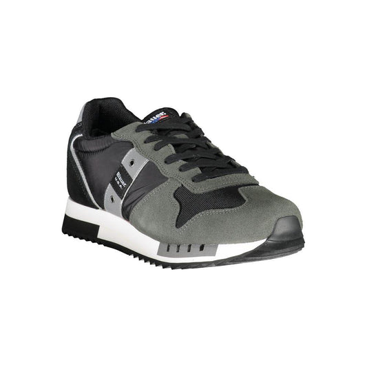 Blauer Classic Black Lace-Up Sport Sneakers Blauer