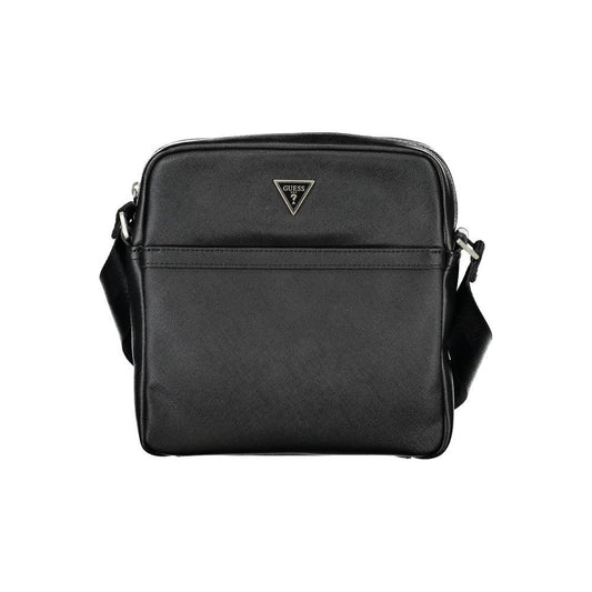 Guess Jeans Elegant Black Shoulder Bag for Men Guess Jeans