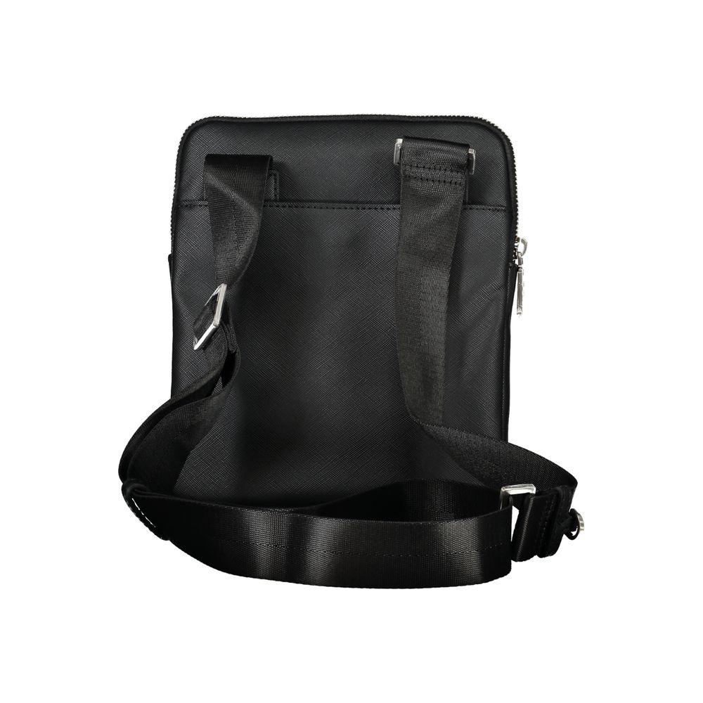 Front view with bag zipped and handles upright.