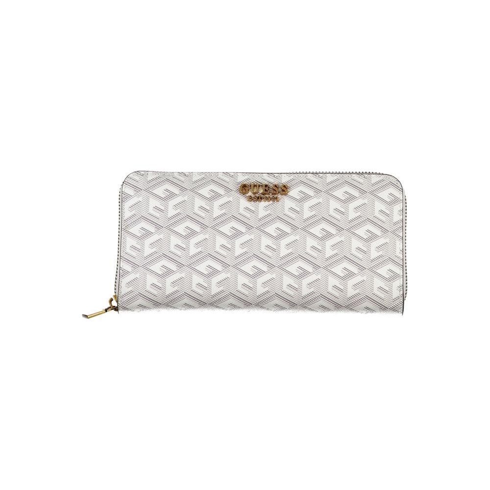 Guess Jeans Chic White Multi-Compartment Wallet Guess Jeans