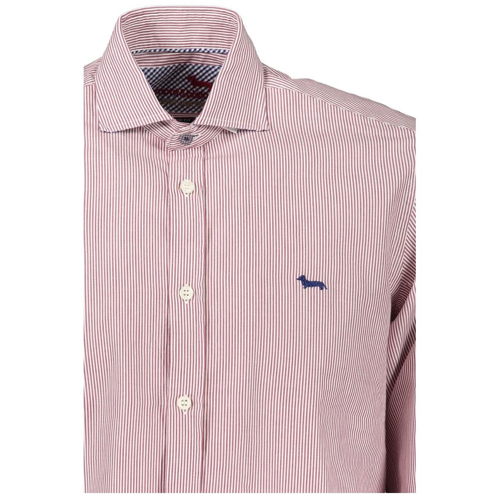 Harmont & Blaine Chic Pink Narrow-Fit Organic Cotton Shirt Harmont & Blaine