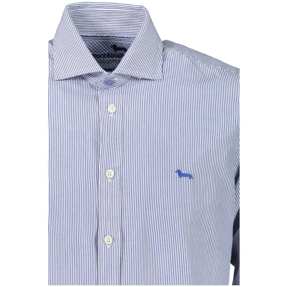 Harmont & Blaine Elegant Blue Organic Cotton Shirt Harmont & Blaine