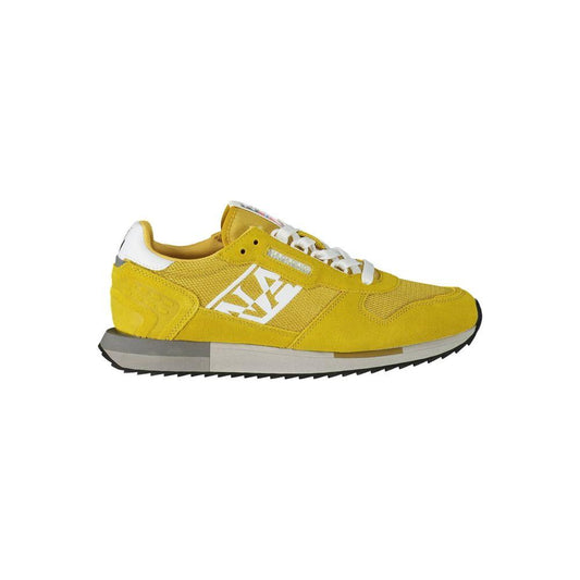 Napapijri Vibrant Yellow Contrast Lace-Up Sneakers Napapijri