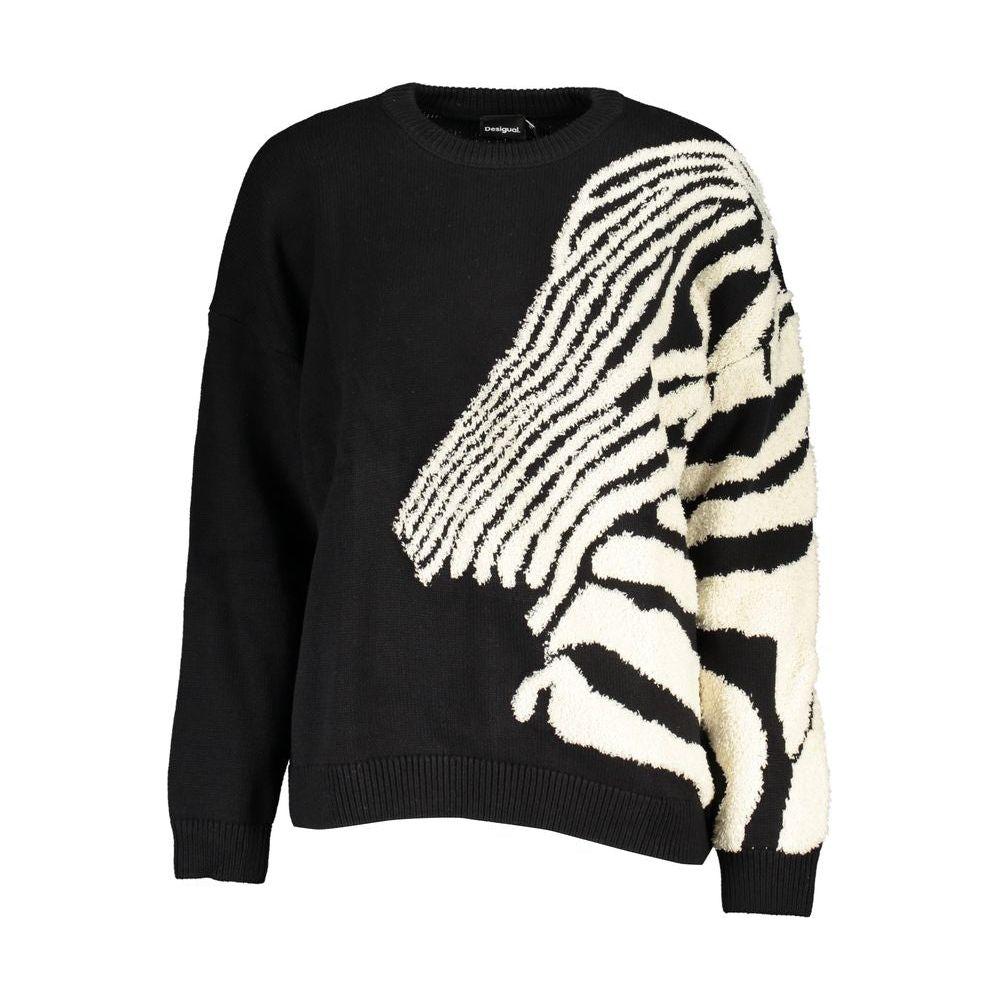 سترة Desigual Chic Contrast Crew Neck