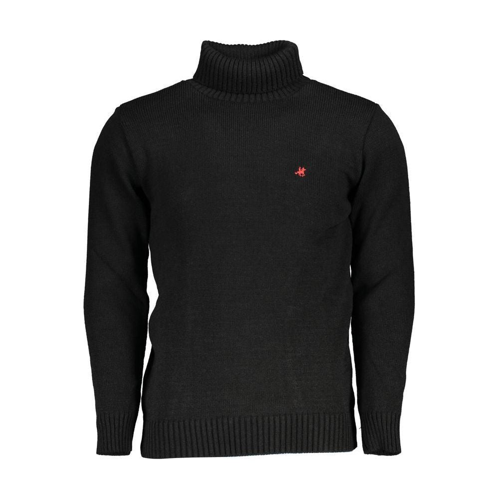 U.S. Grand Polo Elegant Turtleneck Embroidered Sweater