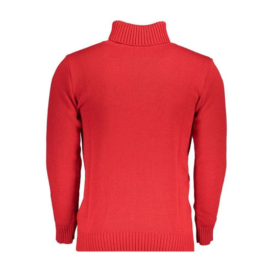 U.S. Grand Polo Elegant Turtleneck Sweater with Embroidery Detail U.S. Grand Polo