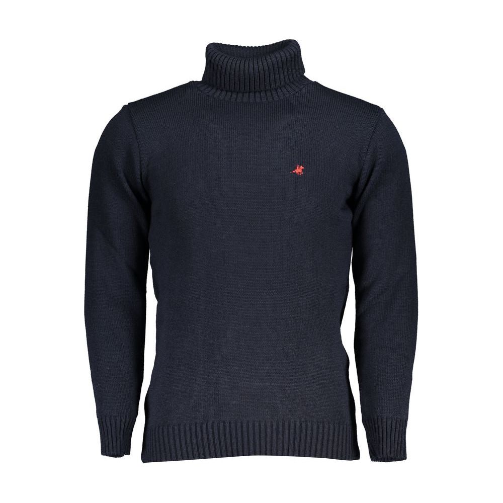 U.S. Grand Polo Elegant Turtleneck Sweater with Embroidered Logo U.S. Grand Polo