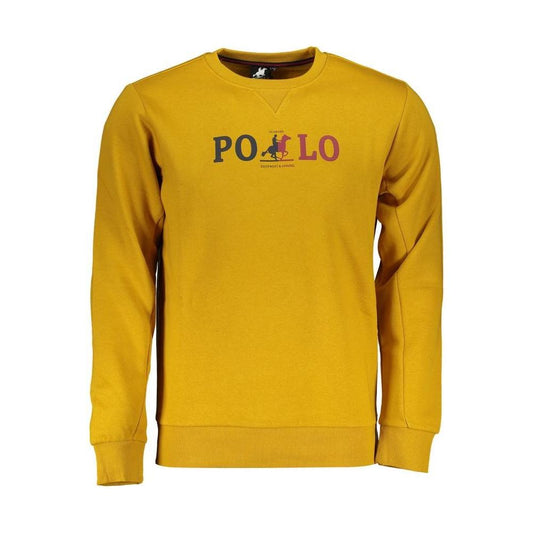 U.S. Grand Polo Sunshine Yellow Fleece Crew Neck Sweatshirt