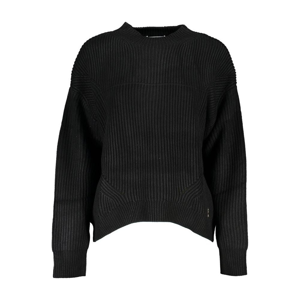 Patrizia Pepe Chic Turtleneck Sweater with Contrast Accents Patrizia Pepe