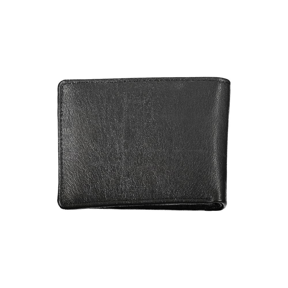 Blauer Elegant Black Leather Dual-Compartment Wallet Blauer