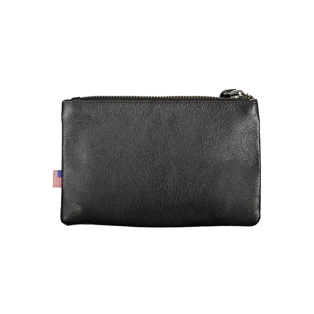 Blauer Sleek Black Leather Document Holder with Card Slot Blauer