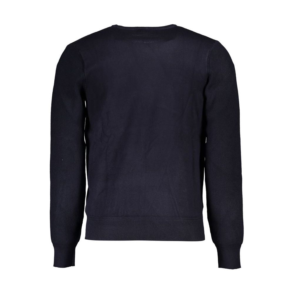 U.S. Grand Polo Elegant Crew Neck Sweater with Contrast Details U.S. Grand Polo