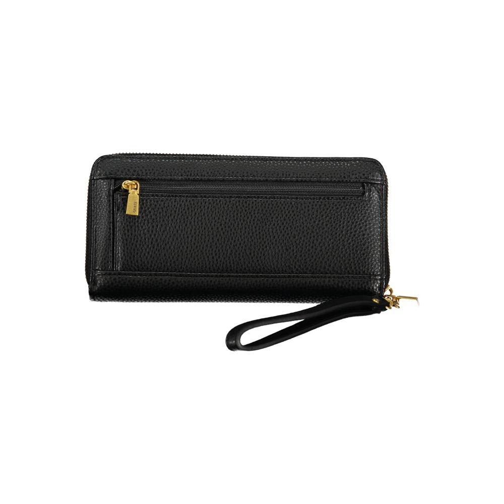 Guess Jeans Elegant Black Multi-Compartment Wallet Guess Jeans