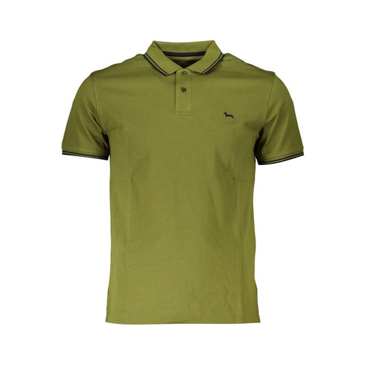 Harmont & Blaine Sharp Green Contrast Polo Shirt Harmont & Blaine