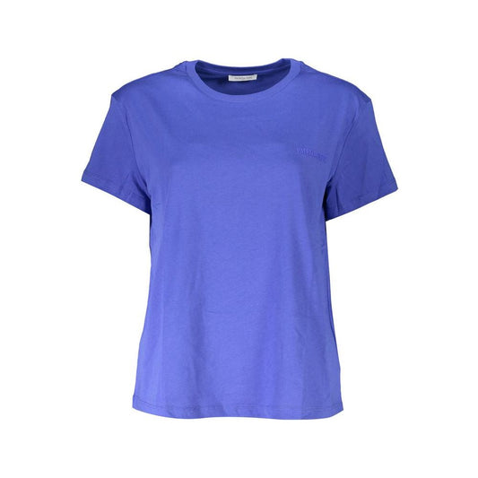 Patrizia Pepe Chic Crew Neck Logo Tee in Organic Cotton Patrizia Pepe