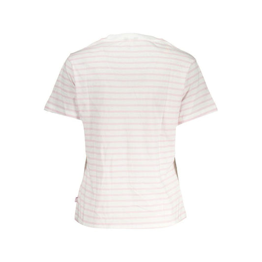 K-WAY Chic White Contrast Detail Tee K-WAY