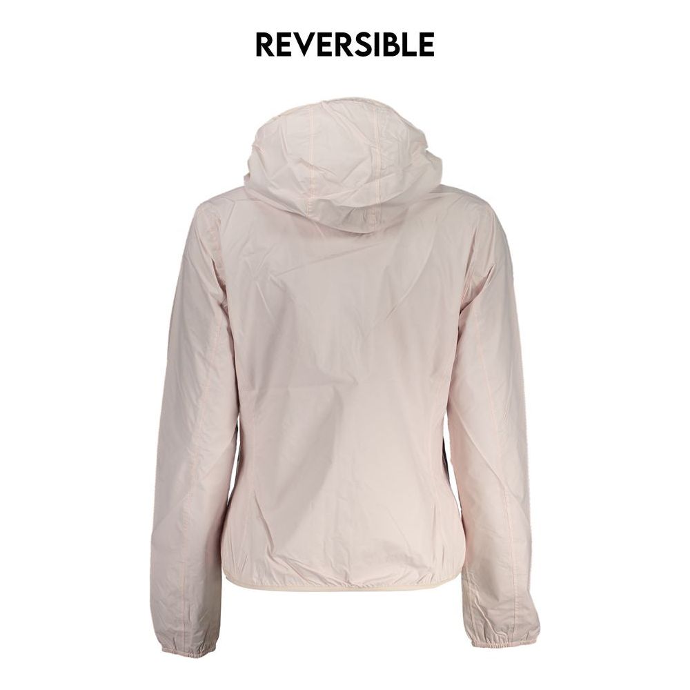 K-WAY Chic Reversible Hooded Jacket in Pink K-WAY