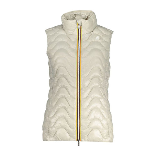 K-WAY Chic Sleeveless Zip Jacket with Contrast Details K-WAY