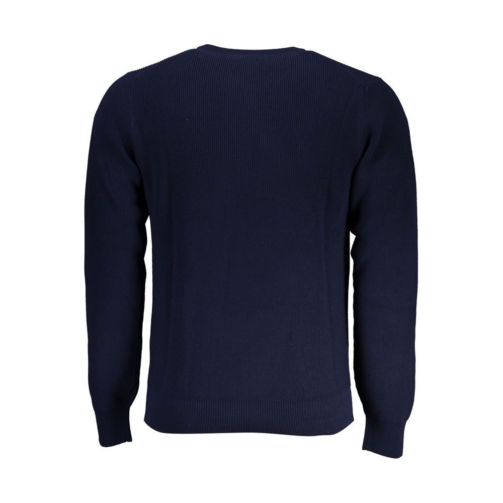 K-WAY Crew Neck Cotton Sweater in Blue K-WAY