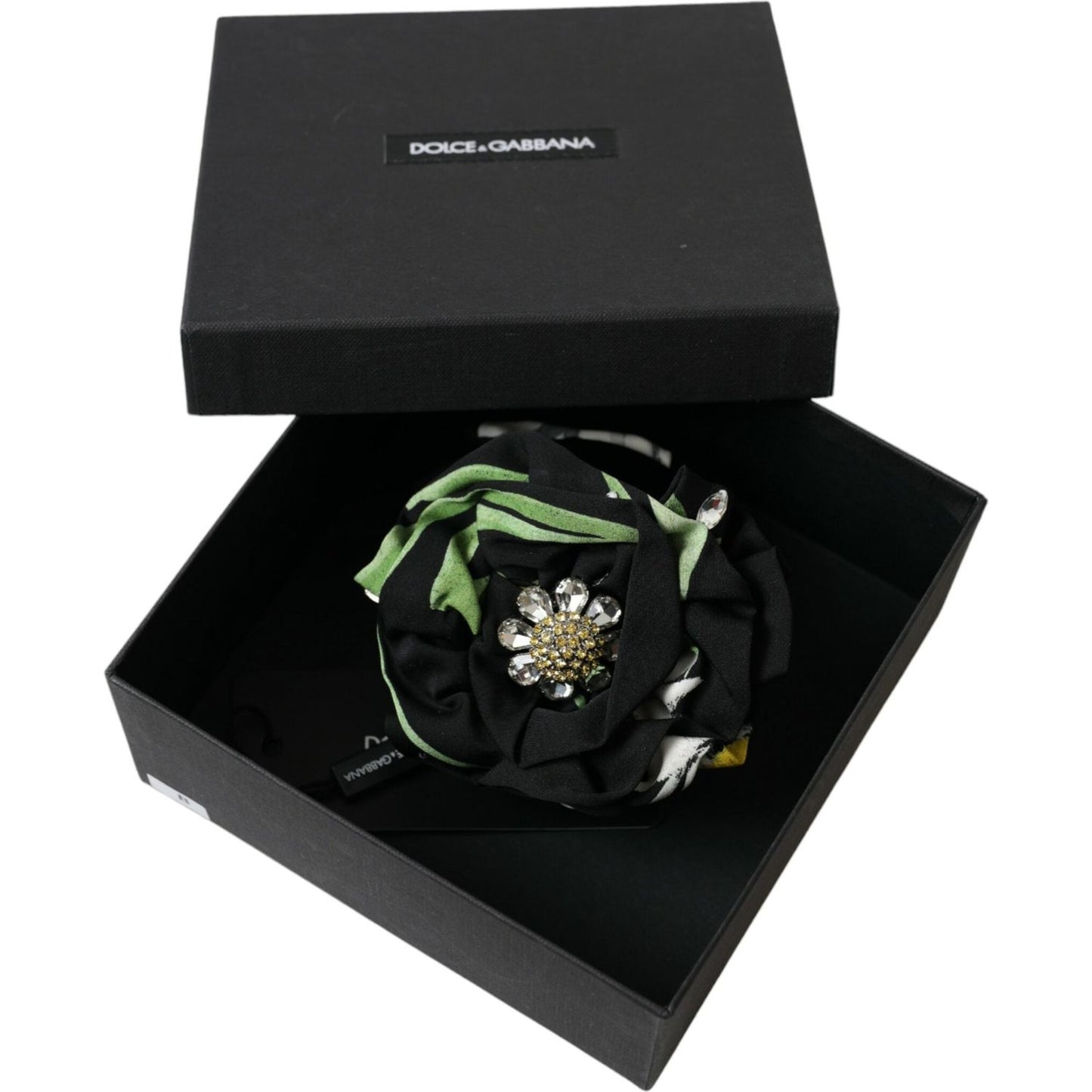 Dolce & Gabbana Multicolor Floral Crystal Hair Claw Dolce & Gabbana