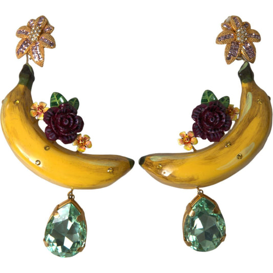 Dolce & Gabbana Chic Clip-on Banana Dangle Earrings Dolce & Gabbana